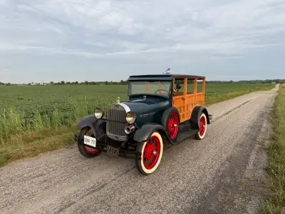 1929 Ford Model A Woody , Body and Frame In Great Condition, Currently Not Running As Timing Gear We...