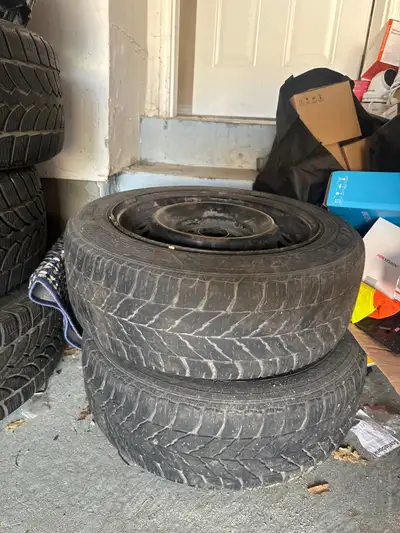 3 Winter Honda civic tires with Rims 205/55R16 94T Pick up countryside and bramelea Call or text 416...