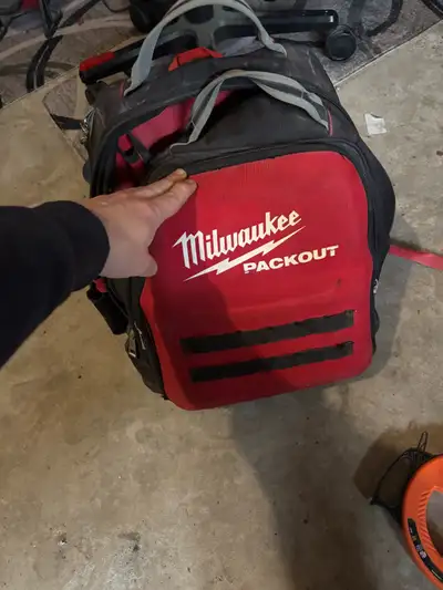 Milwaukee packout backpack with tools, View more
