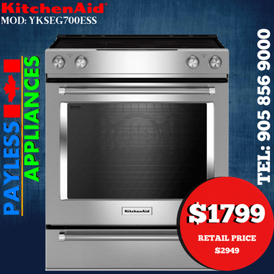 KitchenAid YKSEG700ESS 30" Slide In Electric Range With Self Cle, View more