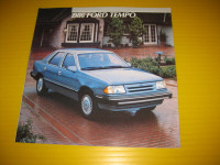 1986 Ford TEMPO New Car...  Adverting Sales Brochure