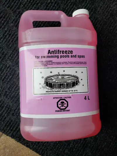 Antifreeze for swimming pools and spas 4L ***Has never been opened*** formulated specifically for fo...