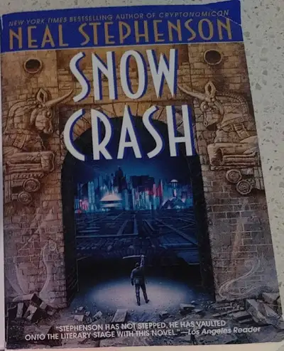 Neal Stephenson 'Snow Crash' sci-fi book, View more
