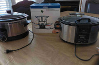 Slow cookers & fondue set
