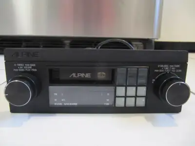 Alpine 7166 Full Logic AM/FM Cassette Car Stereo Rare Mint 1986, View more