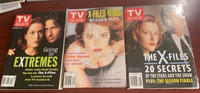 3 TV Guides - X Files ,  20 Secrets, Reader Poll, Going To Extre