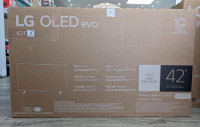 LG 42" 4K  OLED webOS Evo ThinQ AI Smart TV OLED42C2PUA (Certifi