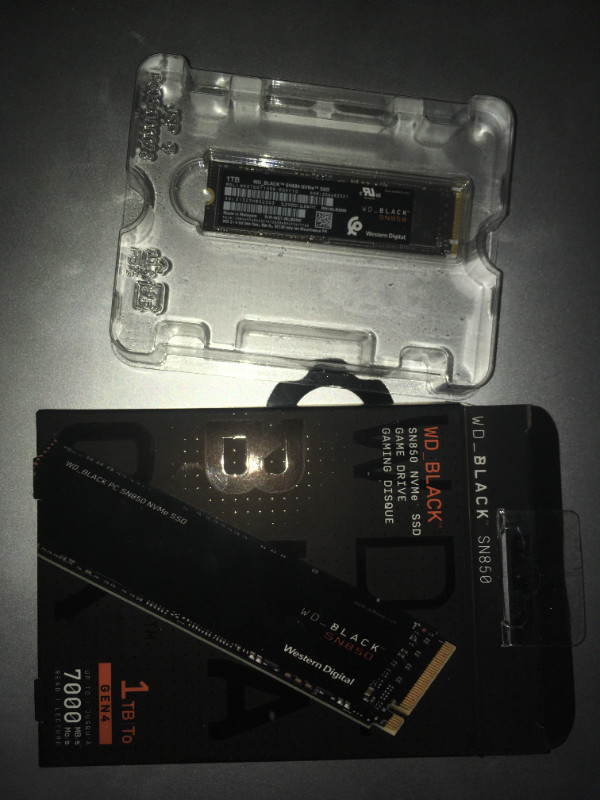 WD SN850X 1TB NVME (without heatsink) NEW but box opened System Components Ottawa Kijiji