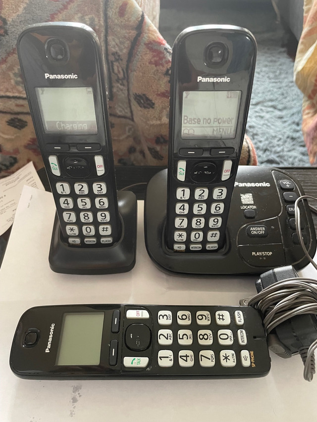 Panasonic Cordless Phone Set 3 in General Electronics in Mississauga / Peel Region - Image 2