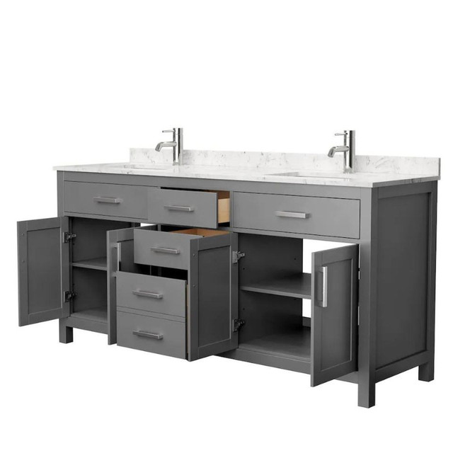 NEW OPEN BOX 72" 3 drawer 4 door double sink vanity in Cabinets & Countertops in Oakville / Halton Region