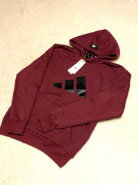 Brand New Adidas Hoodie, Victory Crimson color. Size Men’s Small