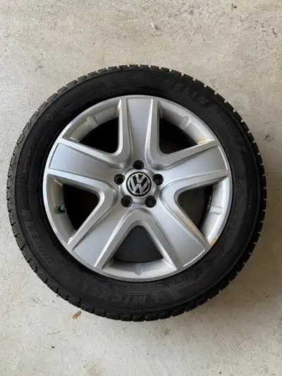 Selling my full set of Michelin X-Ice Snow tires (235/50R 18, 101H ) with OEM VW rims. They were on...