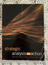 STRATEGIC ANALYSIS AND ACTION 7TH ED - CROSSAN / ROUSE / FRY / K