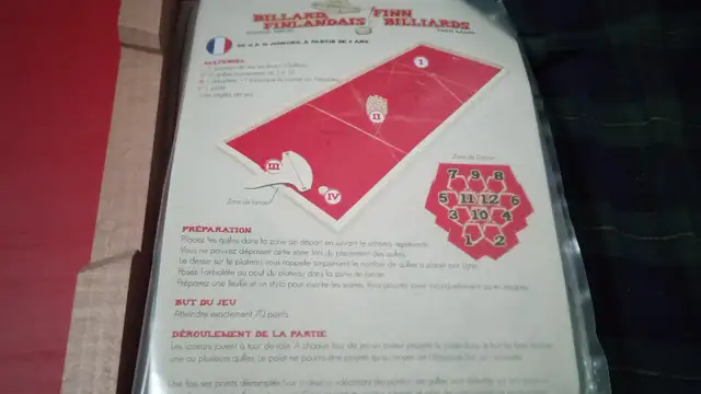 Jeu sur table de Billard Finlandaise 46"x19" Finn Billiards in Toys & Games in City of Montréal - Image 6