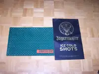 12 x 18 inch JAGERMEISTER MAT and RUBBER SIGN