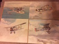 4 Aviation Art Prints from the MacMillan Company