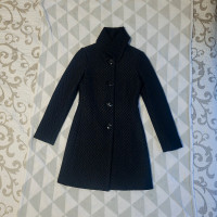 Long Coat, Black, Le Chateau, Size XS | Manteau Long en Laine XP
