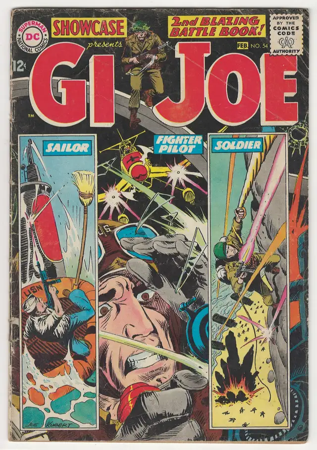 Vintage Showcase GI JOE #54 12¢ 1965 DC Comics