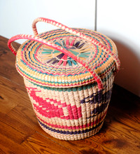 Hand made laundry basket