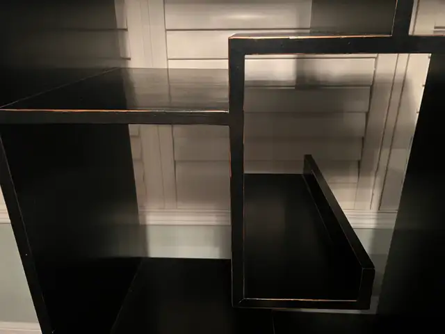 CB2 black stylish bookshelf shelving unit cabinet $1700 in Bookcases & Shelving Units in Oakville / Halton Region - Image 5