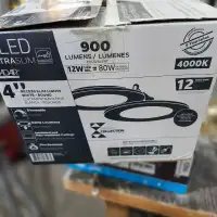 New box of 12 LED 4" recessed slim lights