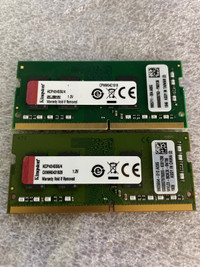 8GB Kingston DDR4 2x4GB - Portable Laptop Memoire Memory 