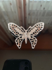 SARAH COVENTRY SILVER TONE  BUTTERFLY BROOCH VINTAGE
