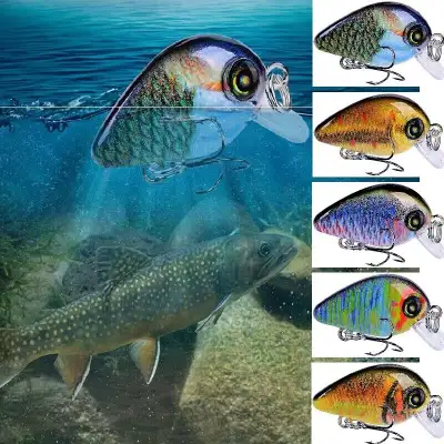 Mini Minnow Fishing Lure 3D Eyes  Trout Baits fishing tackles, View more