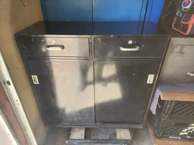 Steel Automotive Garage Mancave Motorcycle Mechanic Cabinet 2 Dr, View more