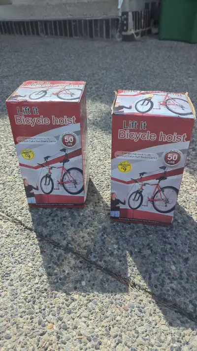 2 bicycle hoists, View more