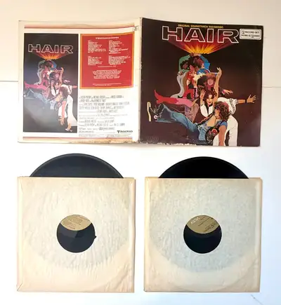 Hair Original Soundtrack Recording CBL2-3274 G+ Vinyl Canada, View more