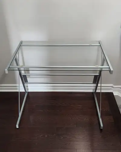 Glass top desk , View more
