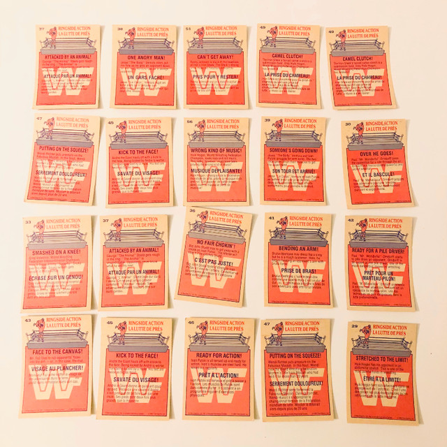 1985 WWF O Pee Chee Wrestling Cards Ringside Action Lot of 67 in Arts & Collectibles in City of Toronto - Image 3