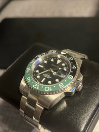 Seiko mod   GMT sprite automatic  watch