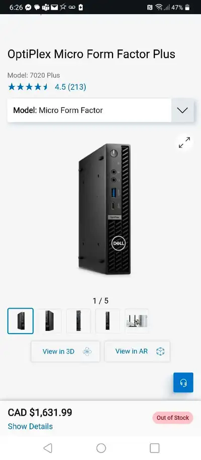 Brand new, never used, under warranty from Dell Canada till Aug 2026 $700+hst Core i5 13th gen 16gb...