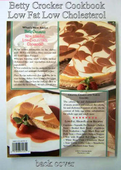 Betty Crocker's NEW LO-FAT Low Cholesterol Cookbook, like new, View more