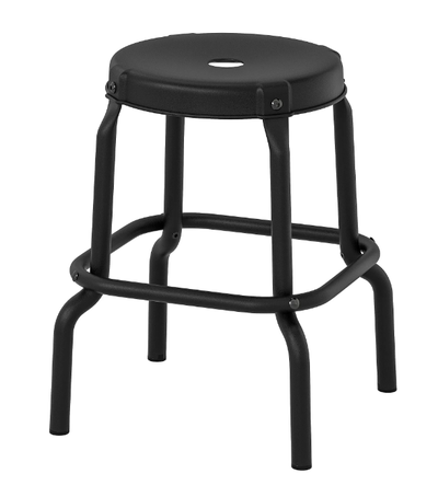 IKEA RÅSKOG STOOL Black Portable Stylish & Metal short stool new, View more