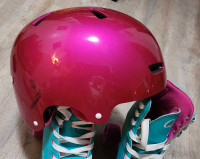 Skate helmet and pads