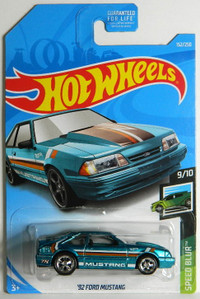 Hot Wheels 1/64 '92 Ford Mustang STH Speed Blur Diecast