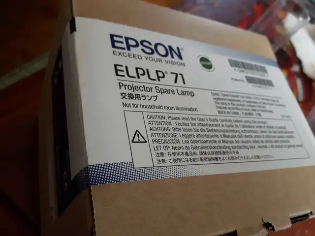 NEW/UNOPENED Epson ELPLP 71 video PC Projector Lamp in General Electronics in Calgary - Image 3