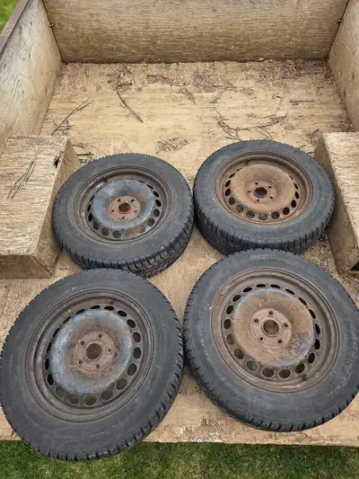 Rims are off a 2013 VW Passat, cross reference to see what other vehicles they may fit. Rims are sol...