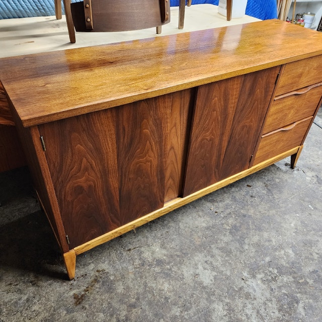 WALNUT CREDENZA FULLY RESTORED. 58 x 18 x 30 Hutches & Display