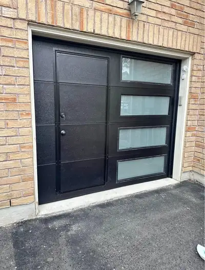 Walk through garage door, View more