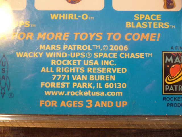 Mars Patrol Space Chase Wacky Wind-Ups - 2006 - new in pkg in Toys & Games in Peterborough - Image 4