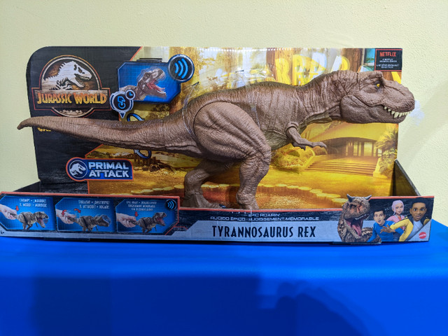 Jurassic World Epic Roarin’ Tyrannosaurus Rex (GRN70) in Toys & Games in Oshawa / Durham Region