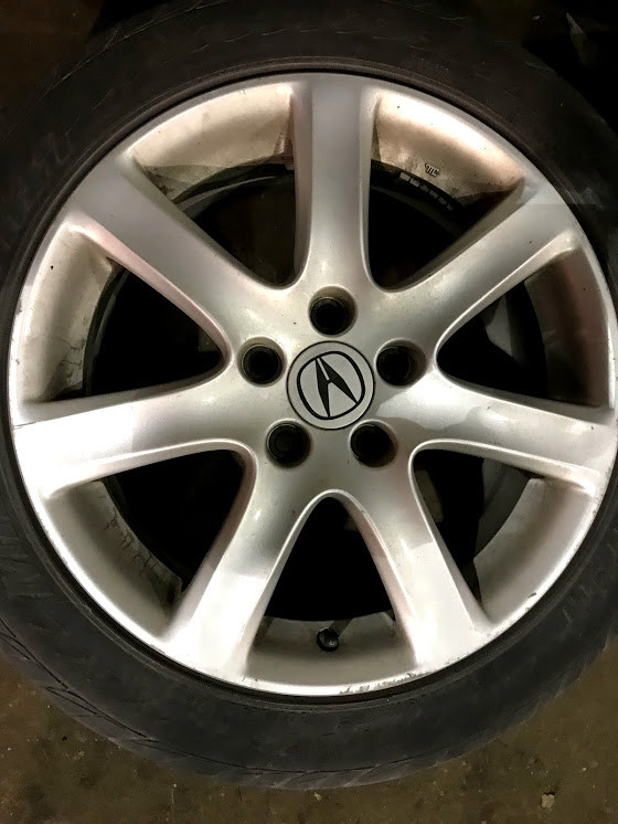 Acura TSX Rims + P215/50/17 tires in Other Parts & Accessories in Markham / York Region - Image 2