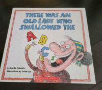 There was an old lady who swallowed the ABC's book (new)