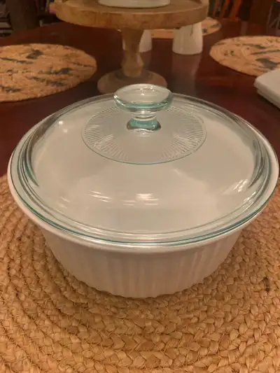 RARE FIND  1990’S ‘ CORNINGWARE FRENCH WHITE STONEWARE , View more