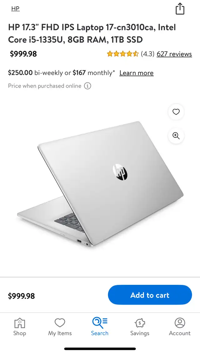 HP 17.3" FHD IPS Laptop 17-cn3010ca, Intel Core i5 in Laptops in Kingston - Image 8