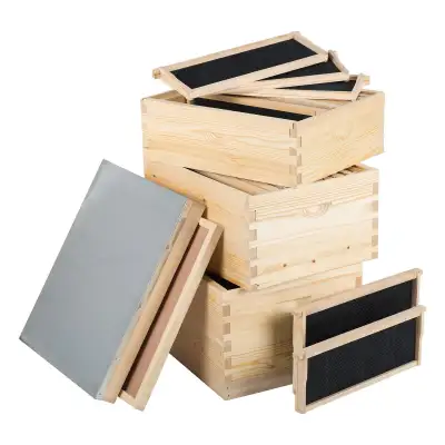 CO-Z Langstroth 30-Frame Beehive Kit, 3-Tier Bee Box with 10 Med, View more